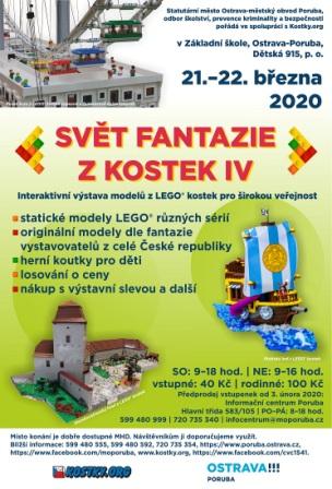 Plakát k akci Svět fantazie z kostek IV 2020
